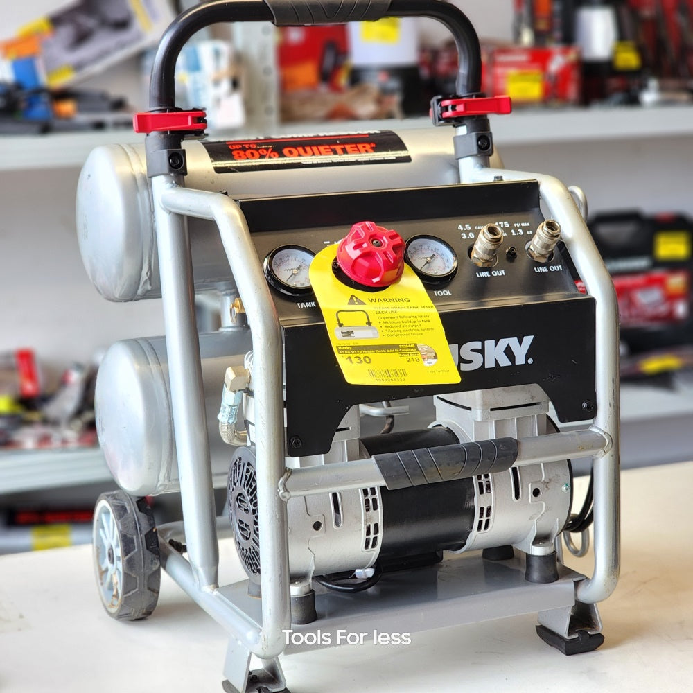 4.5 GAL. 175 PSI PORTABLE ELECTRIC QUIET AIR COMPRESSOR 4.5 GAL. 175 PSI PORTABLE ELECTRIC QUIET AIR COMPRESSOR